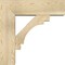 Ekena Millwork Merced Block Rough Sawn Bracket w/ Offset Brace, Douglas Fir, 8"W x 26"D x 26"H BKT0806X26X26MRC05RDF - alternate 3